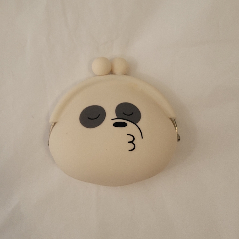 Miniso Cartoon Network We Bare Bears Silicone Coin Purse Panda